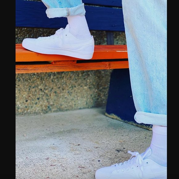 ✨NEW✨ Nike SB Skate Blazer Court White Low Top Skate Shoes Sneakers M 8.5 / W 10 main image 9